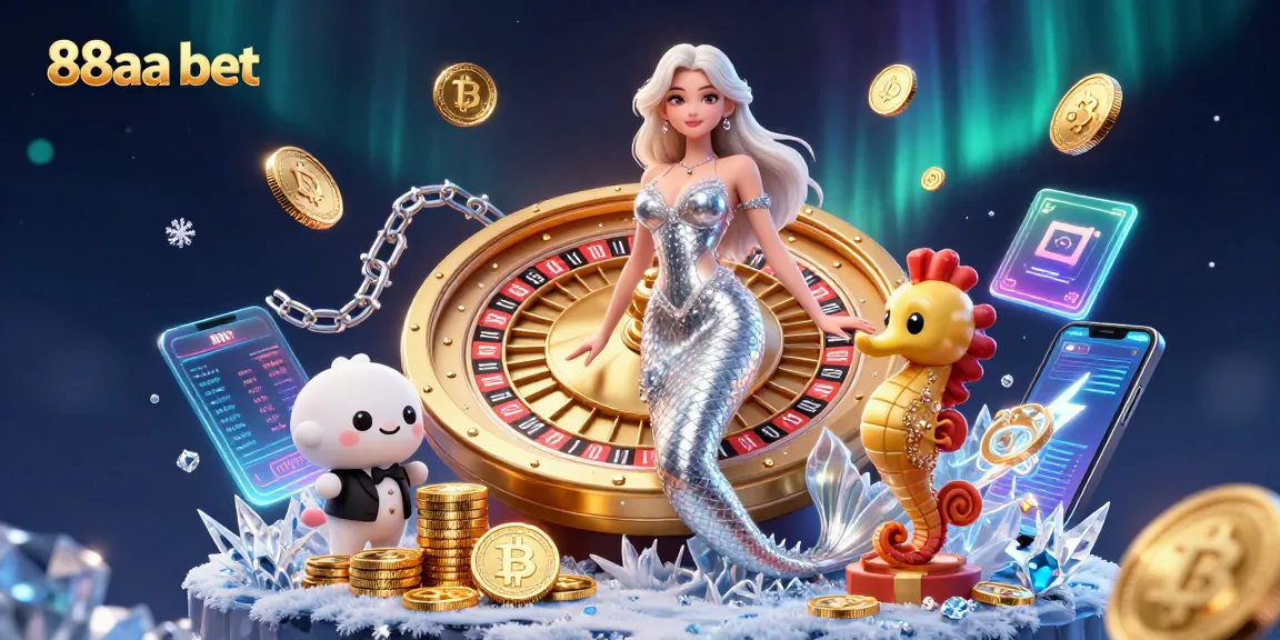 Engage in thrilling games at 88aa bet with a dazzling woman and magical elements of luck.