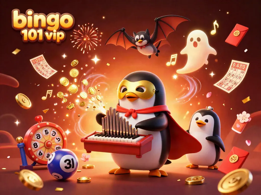 Join the Bingo 101 VIP experience with exciting rewards and exclusive offers in this vibrant scene.