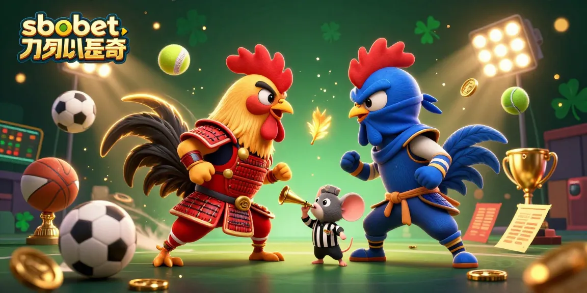 Place bets in real-time with sbobet แทงบอลสด as roosters face off in an action-packed scene.