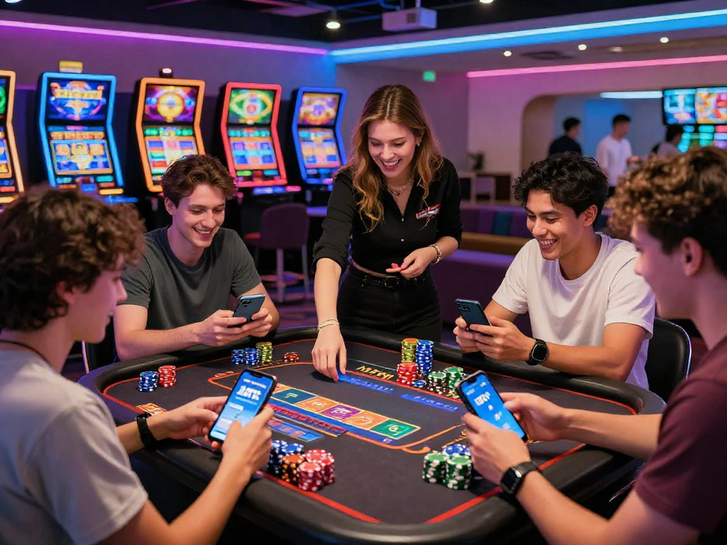 Exciting gaming atmosphere at https://alanodt5.app/ featuring players enjoying casino games with vibrant graphics and engaging interaction.