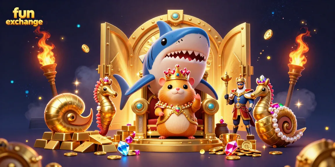 Engage in thrilling fun exchange gameplay with dynamic golden elements and vibrant characters.