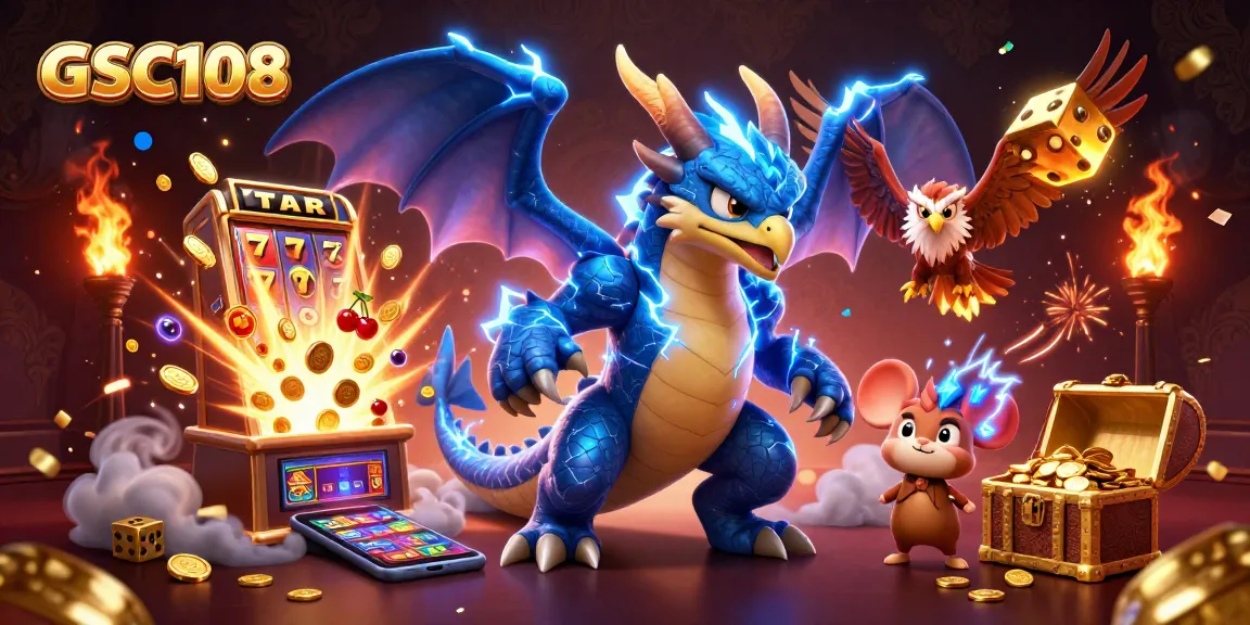 GSC108 unlocks gaming thrills with stunning 3D illustrations of dynamic casino adventures.