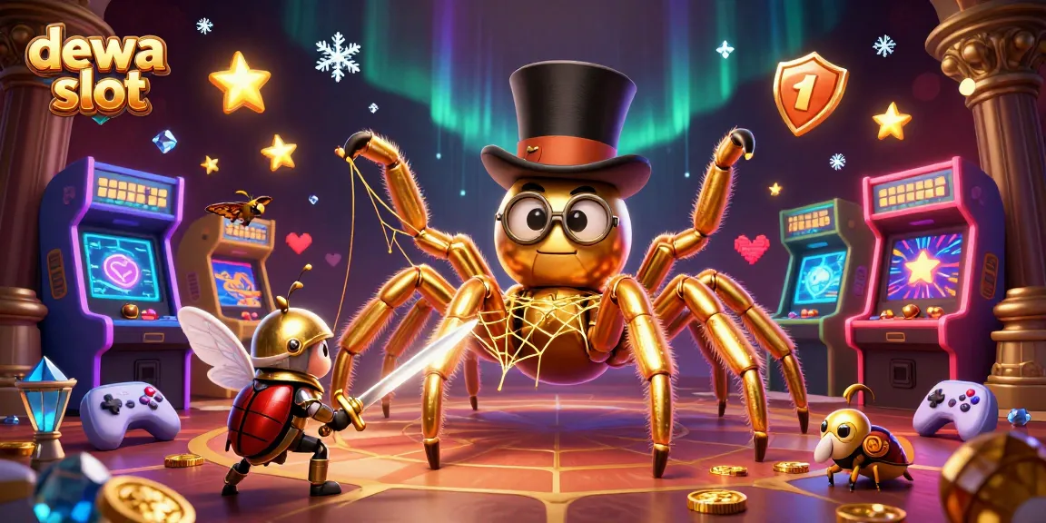 Menyaksikan dewa slot yang menarik di DEWATASLOT888 dengan karakter 3D dan mesin permainan yang berkilau.