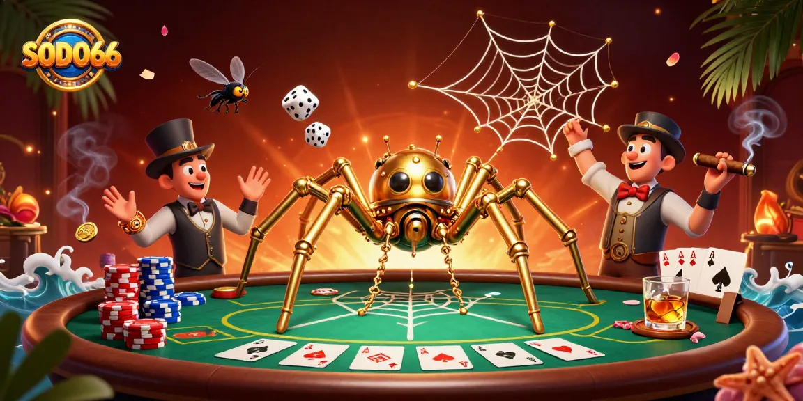 SODO66 game enthusiasts exploring betting strategies at a lively poker table with vibrant gameplay.