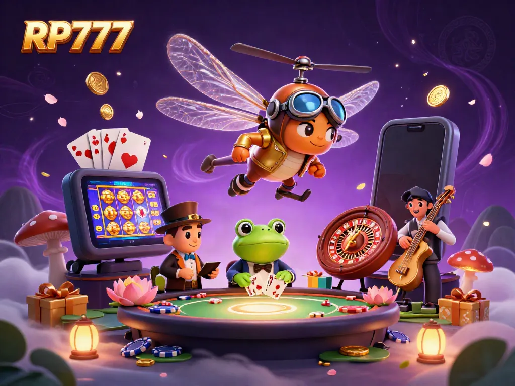 RP777 menawarkan pengalaman bermain slot di kasino virtual dengan karakter dan elemen berwarna-warni yang unik
