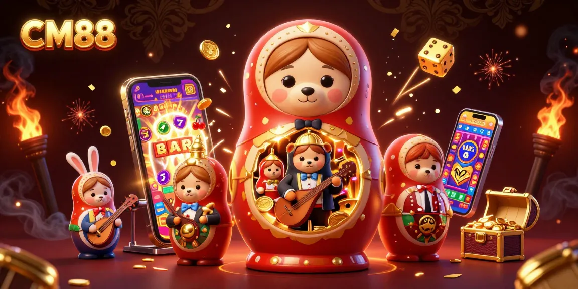 Experience CM88 with vibrant slot machines, engaging characters, and thrilling casino elements.