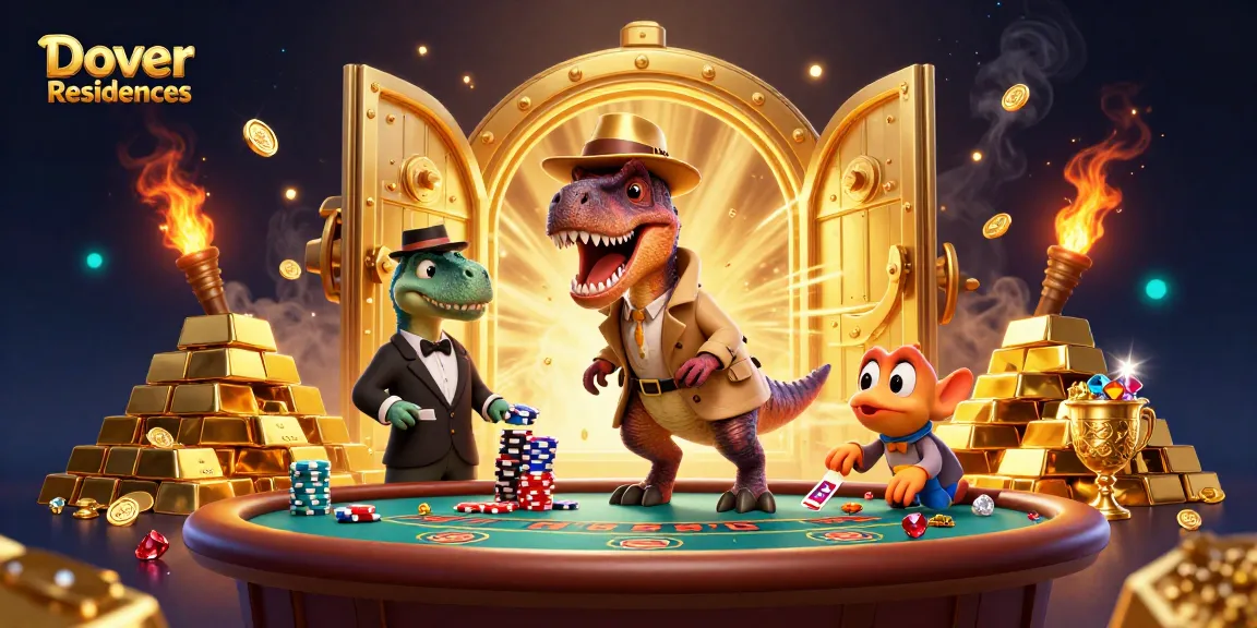 Dover Residences menghadirkan mobilisasi keunikan di dunia kasino dengan velociraptor sebagai pemain blackjack dan elemen perjudian lainnya.