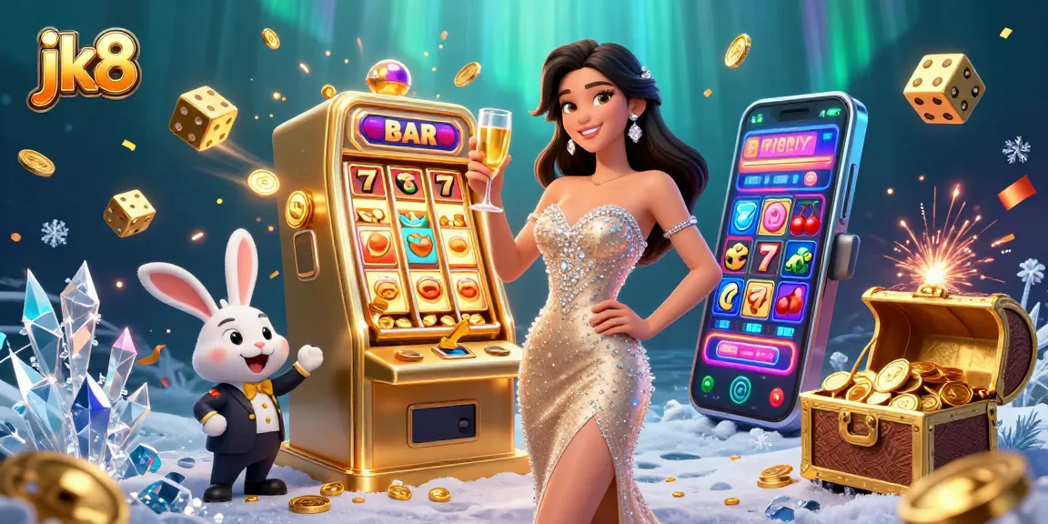 jk8 players celebrate wins with slots and entertainment featuring vibrant casino elements.