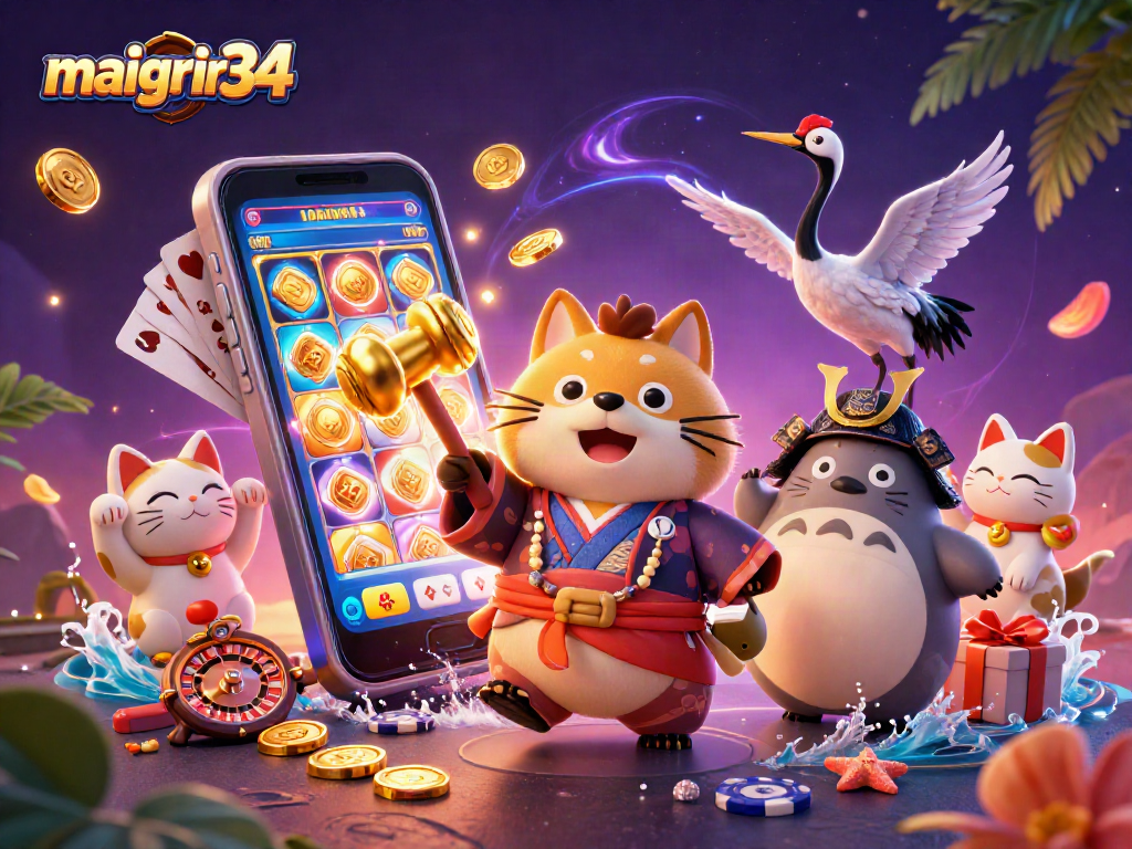 Maigrir34 : Jouez avec le tanuki chanceux et découvrez les jeux de casino animés.