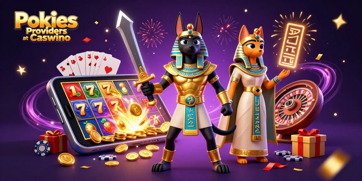 Experience exciting slots with Pokies Providers at Caswino featuring vibrant characters and dynamic game elements.