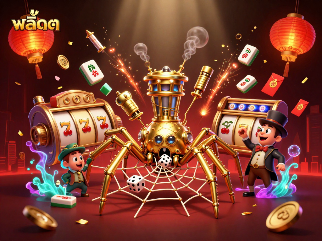 Spinสล็อต reels for chances at winning big jackpots with steampunk charm.