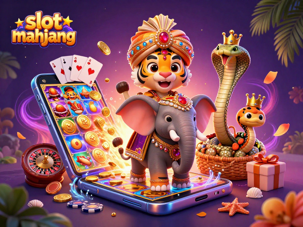 Experience thrilling gameplay with slot mahjong in a vibrant casino setting featuring dynamic characters and elements.
