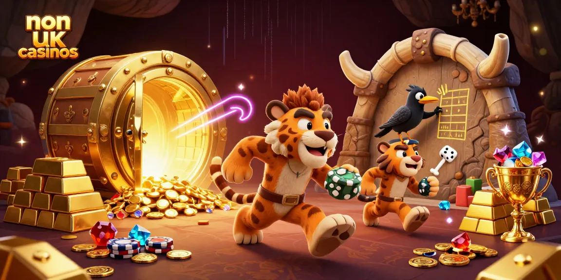Experience the thrill of non UK casinos with vibrant gaming elements and dynamic characters.